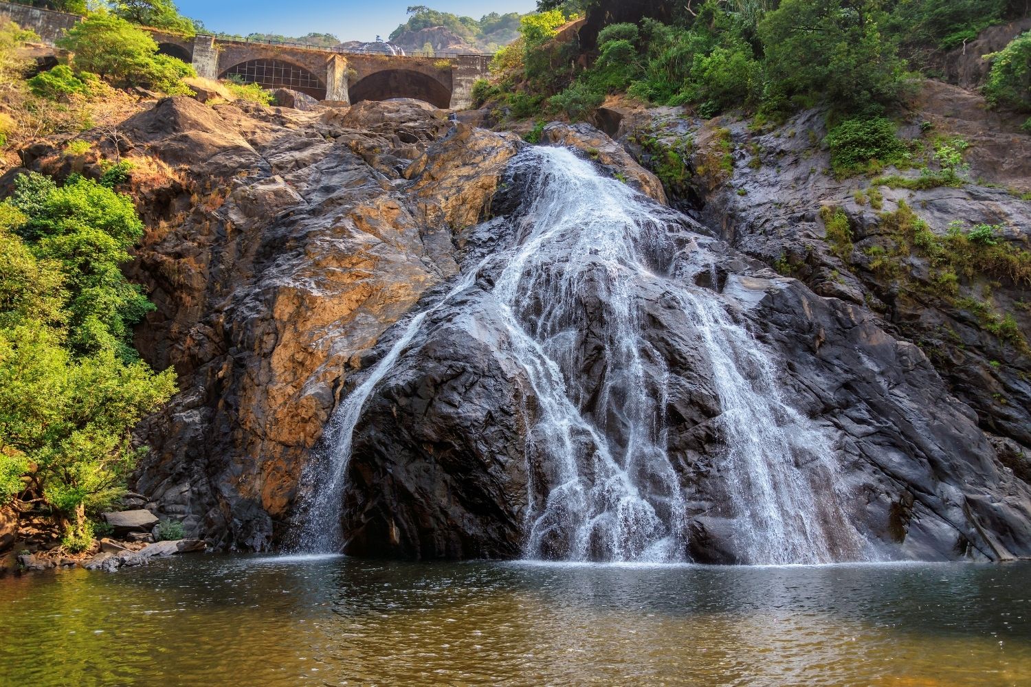 Keajaiban Alam di Goa di Dudhsagar Falls